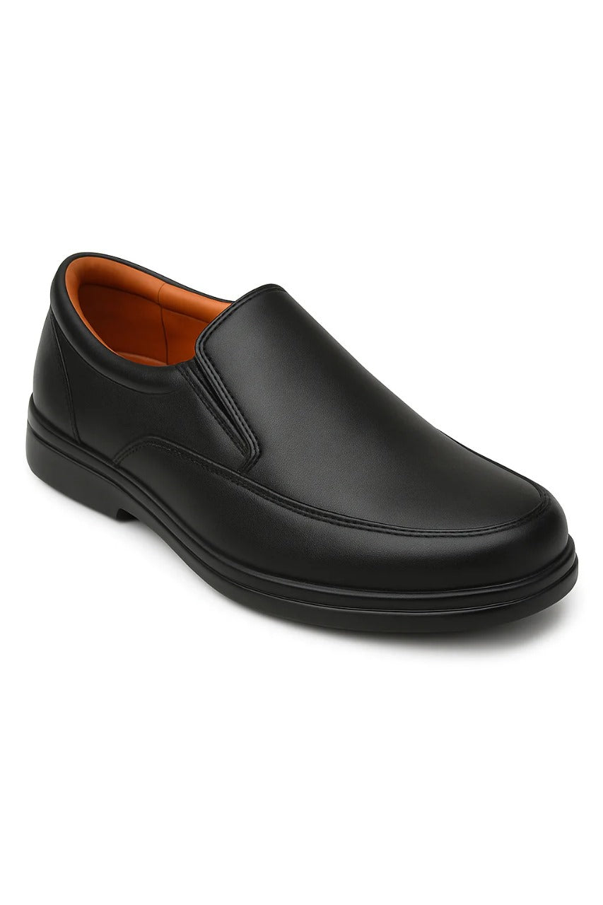 Men's Black Formal Slip-On Comfort Shoes